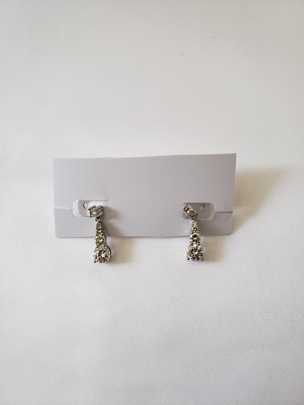 Cubic Zirconia Sterling Silver Earrings